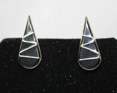 Zuni Sterling Silver Inlay Earrings