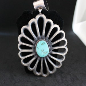 Kingman Turquoise and Sterling Silver Pendant