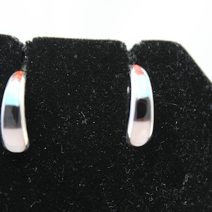 Sterling Silver Multi-Stone Half Hoop Earrings