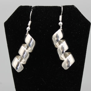 Sterling Silver Twist Earrings