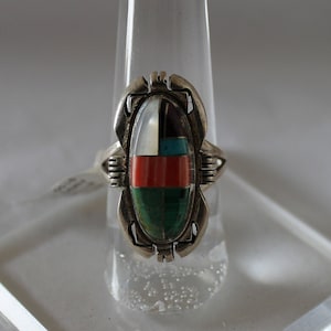 Sterling Silver and Multi-Stone Ring Size 7