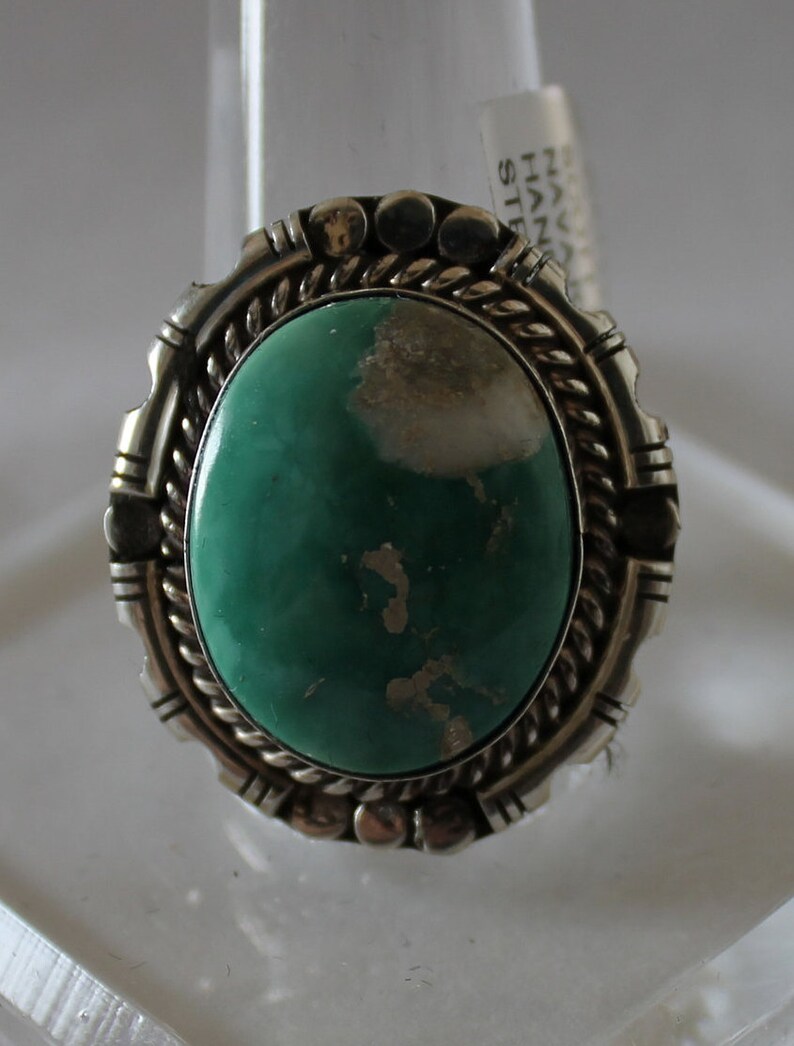 Broken Arrow Turquoise and Sterling Silver Ring 9