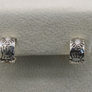 Sterling Silver Half Hoop Earrings