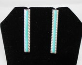 Turquoise and Sterling Silver Post Earrings