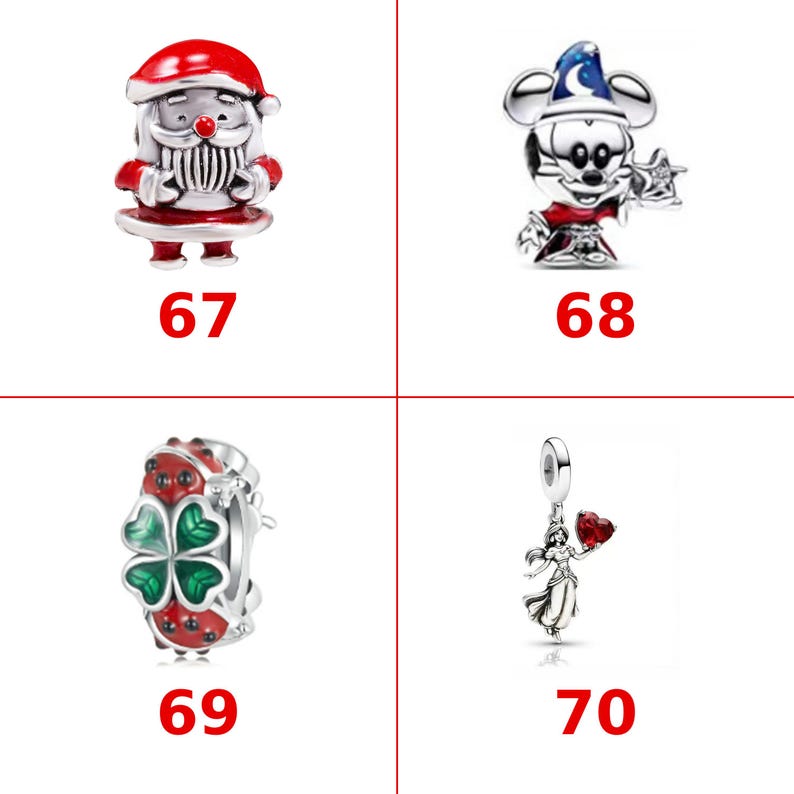 Stitch Charm S925 Sterling Silver, Lilo Stitch Angel Dangle Bead, Fits Pandora Bracelet, Xmas Gift for Her, Cartoon Character European Charm image 13