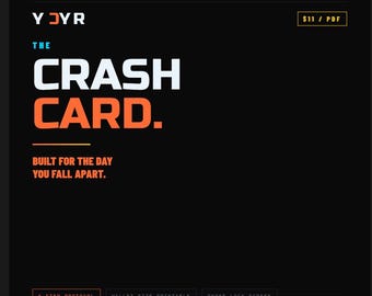 ADHD Crash Card | 5-Step Emotional Reset Protocol (Wallet-Size PDF)