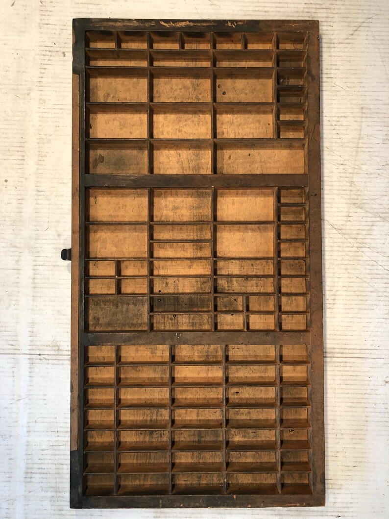 Price Cut Vintage Letterpress Printer S Drawer Type Etsy