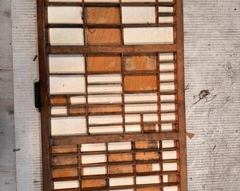 Caja tipográfica antigua para cajón de imprenta n.° 47