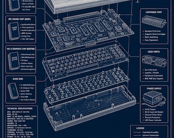Architektura Commodore 64 | Schemat techniczny | Najlepiej sprzedający się komputer