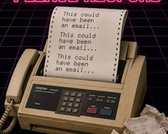 Fax Machine Office Humor | "This Could Have Been an Email" | Retro Tech Comedy
