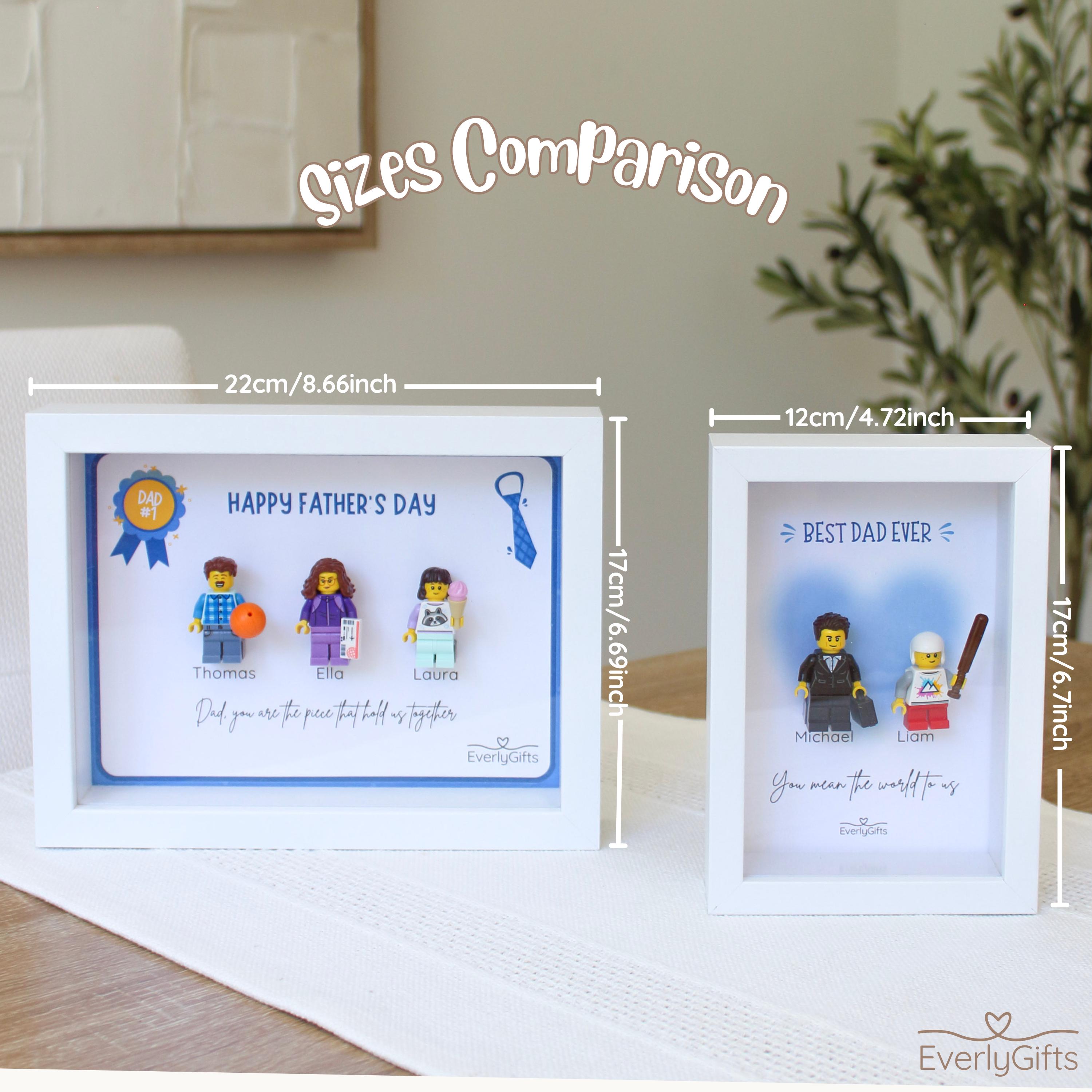 Personalized Family Minifigure Frame, Custom Dad Gift, Father's Day ...