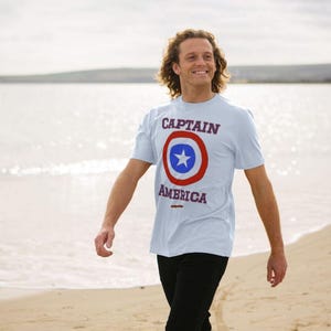 Captain America Mens T-shirt image 5