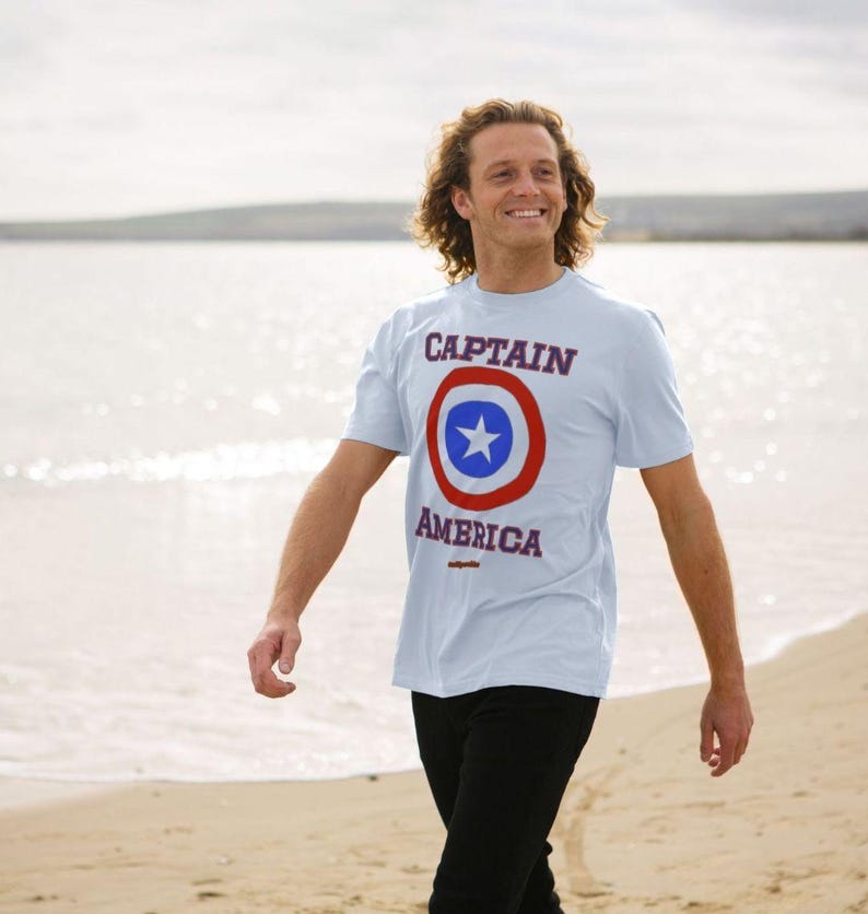 Captain America Mens T-shirt image 5