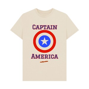 Captain America Mens T-shirt Oat