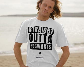 Camiseta para hombre "Straight Outta Hogwarts"