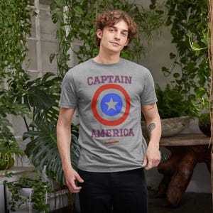 Captain America Mens T-shirt image 2