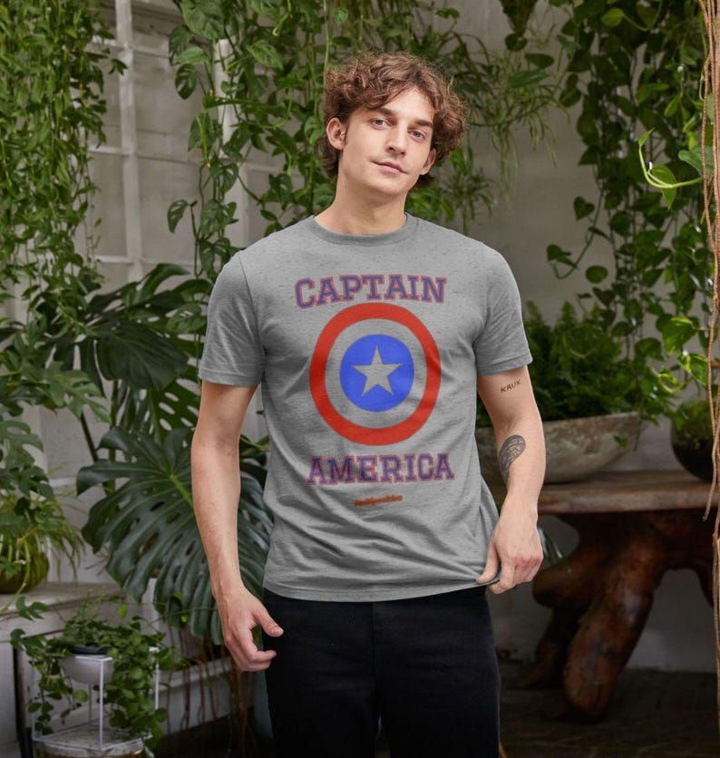 Captain America Mens T-shirt image 2