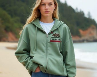 Sudadera con capucha y cremallera de California