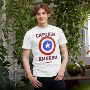 Captain America Mens T-shirt image 1