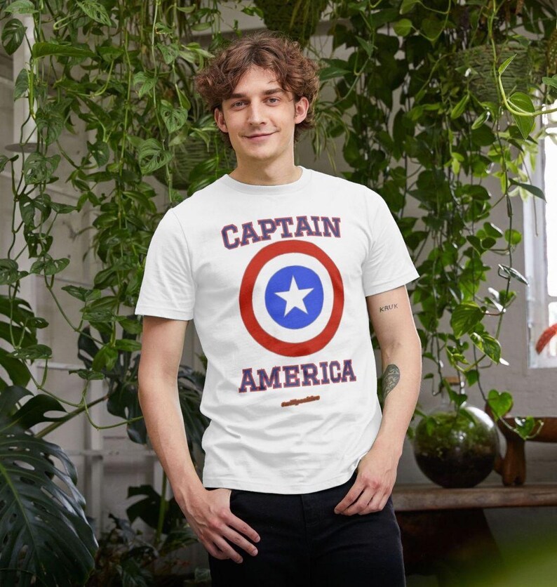 Captain America Mens T-shirt image 1