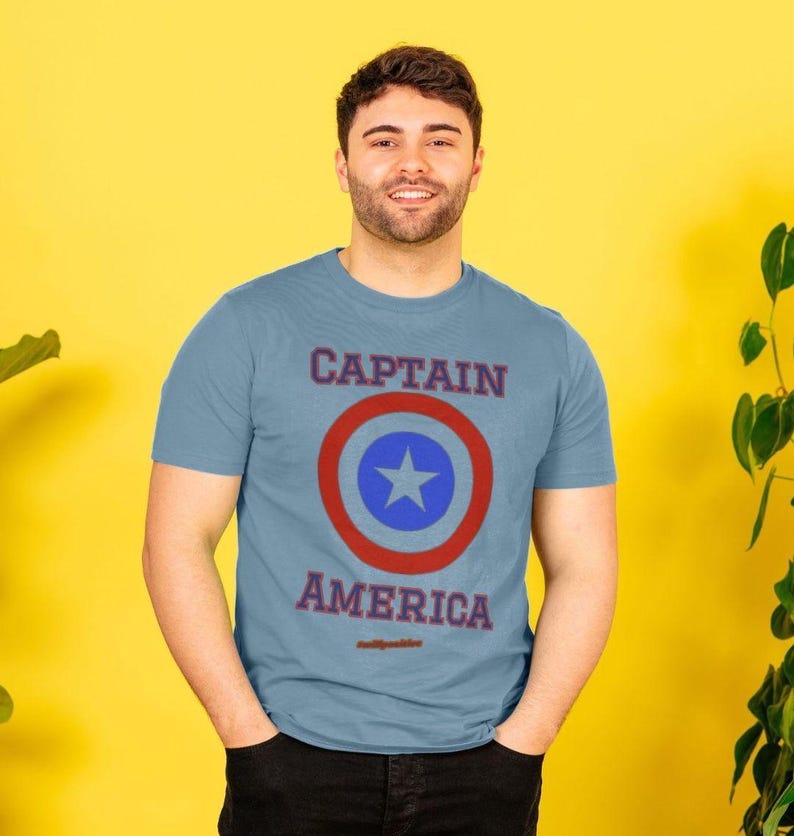 Captain America Mens T-shirt image 4