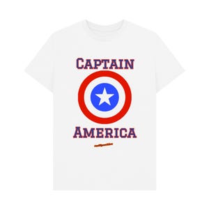 Captain America Mens T-shirt White