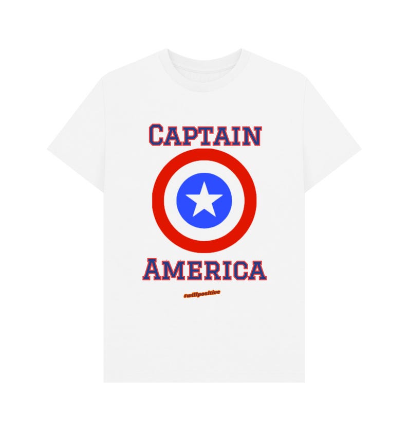 Captain America Mens T-shirt White