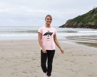 Camiseta de cuello redondo para mujer de Fórmula 1