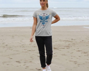 Camiseta de aviación para mujer