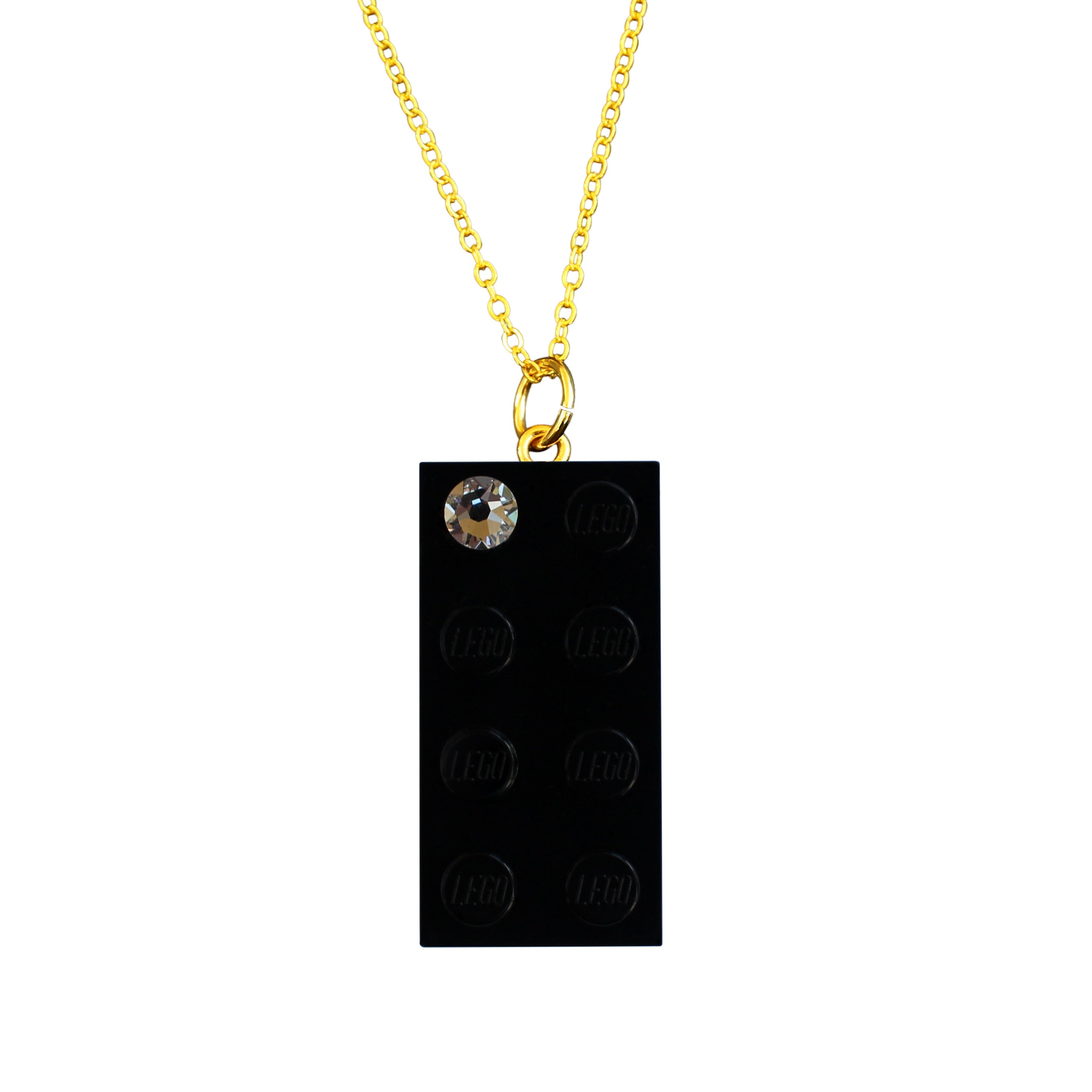 Black lego necklace deals