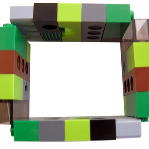 Cybergoth Camo bracelet - made from LEGO® bricks on stretchy cords