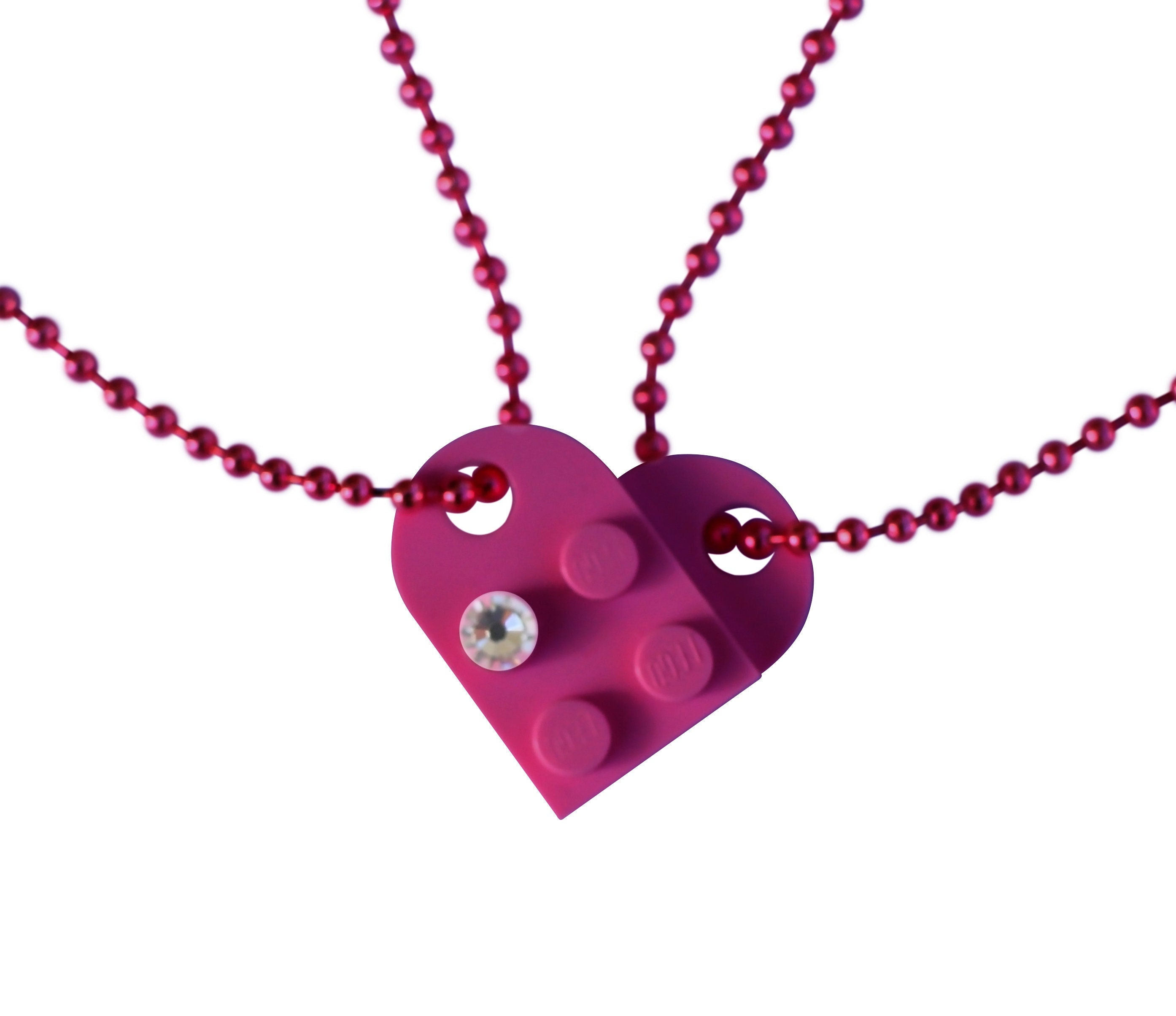 Www Alhudapk Purple Lego Heart Necklace Couples Bracelets Ubuy