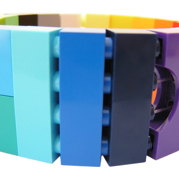 SWAG Hip Hop colorful bracelet - made from LEGO® bricks on stretchy cords