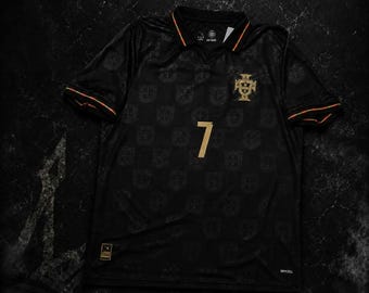 Cristiano Ronaldo #7 Portugal 2026 Schwarz Fußball-Trikot