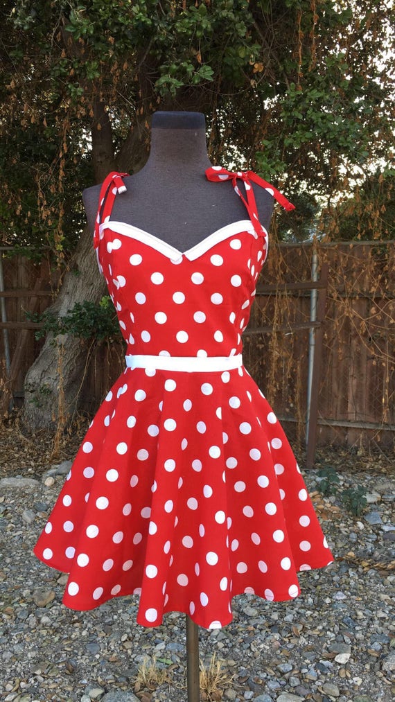 polka dot bow dress