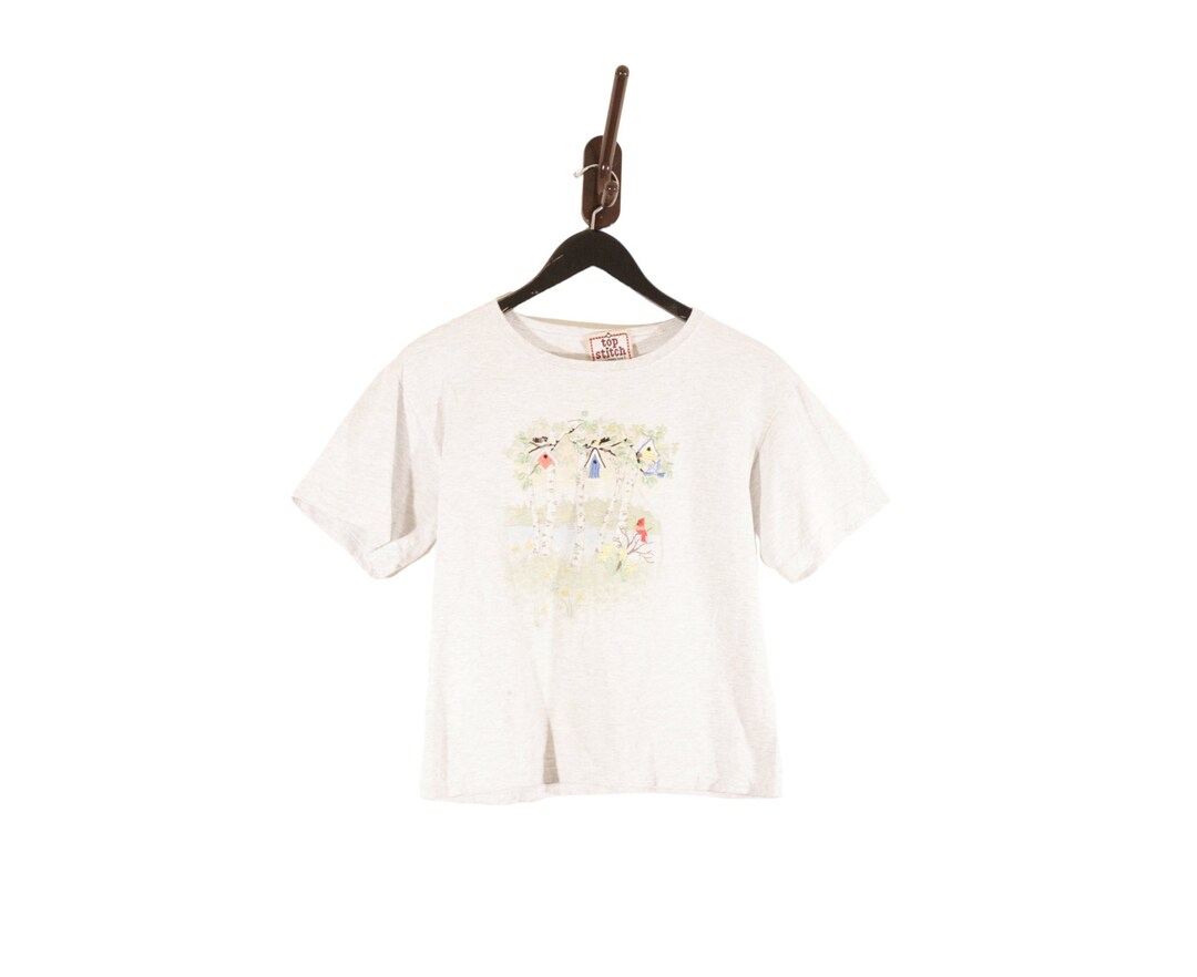 Vintage 1990s Top Stitch Morning Sun Crop Cropped T Shirt Etsy