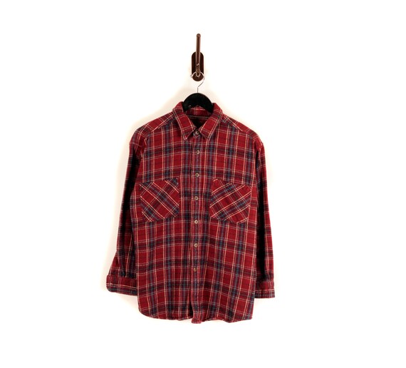 Vintage Plaid Flannel Shirt 1990s St 