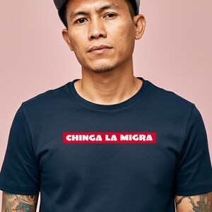 Chinga La Migra Unisex Softstyle T-Shirt | Protest Tee, Statement Shirt, Political Apparel, Gift for Activists, Casual Wear