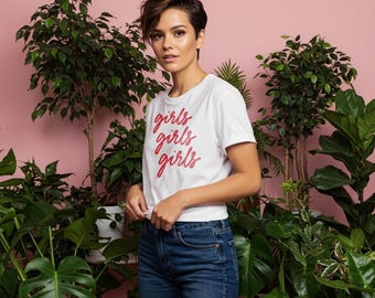 Feministisch T-shirt met handletters voor meisjes, LGBTQ Pride-kleding, inclusief feminismetop, empowermentkleding voor vrouwen en bondgenoten