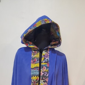 Purple Feary Forrest Fleece Cloak