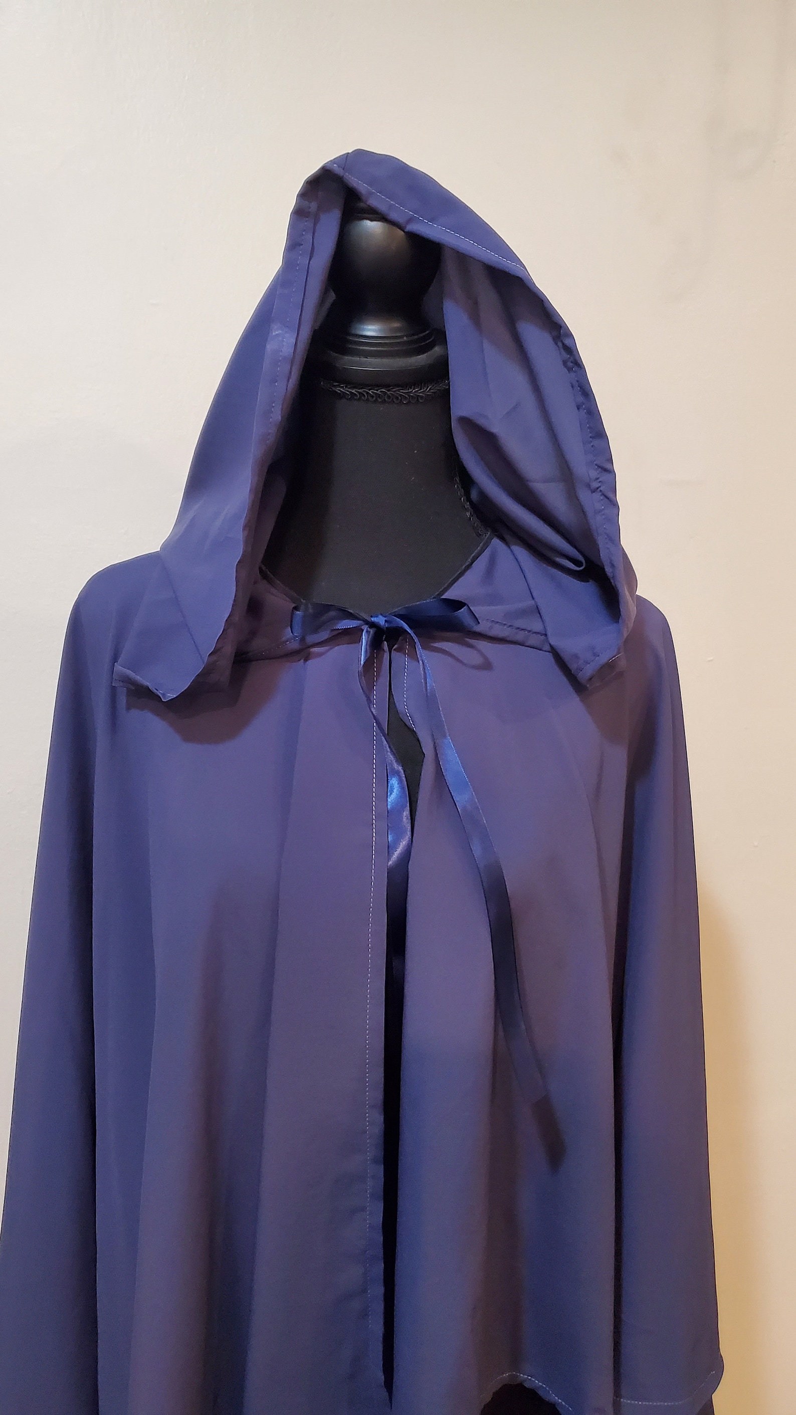 High Rise Cloak Purple Crepe High-low Circle Cloak - Etsy