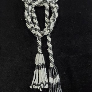 Beaded flapper necklace