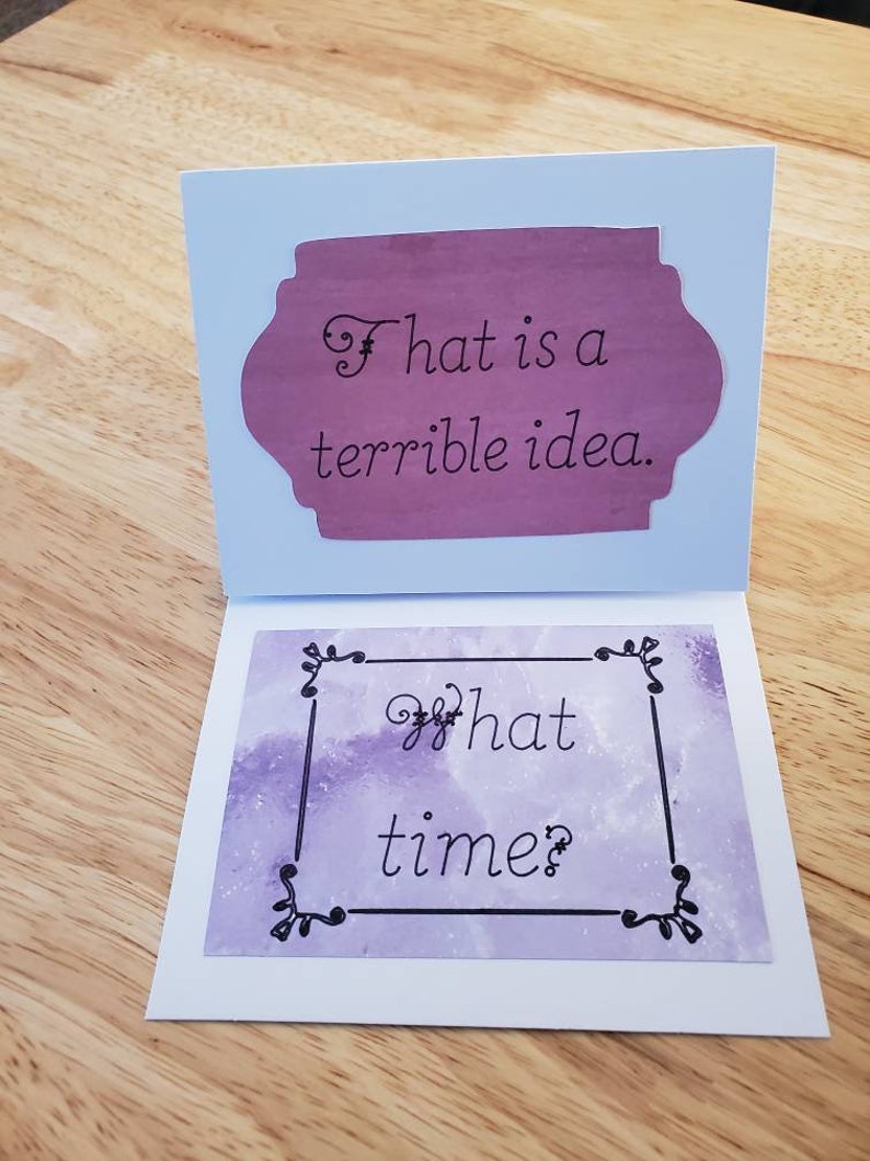 Terrible Idea Card