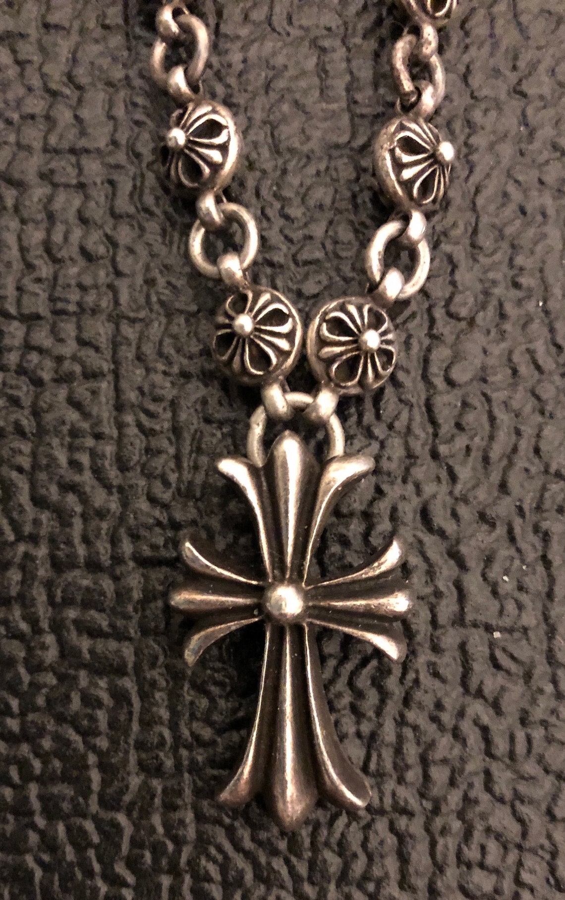 Chrome Hearts Sterling Silver Cross Pendant and Necklace 1991 Etsy