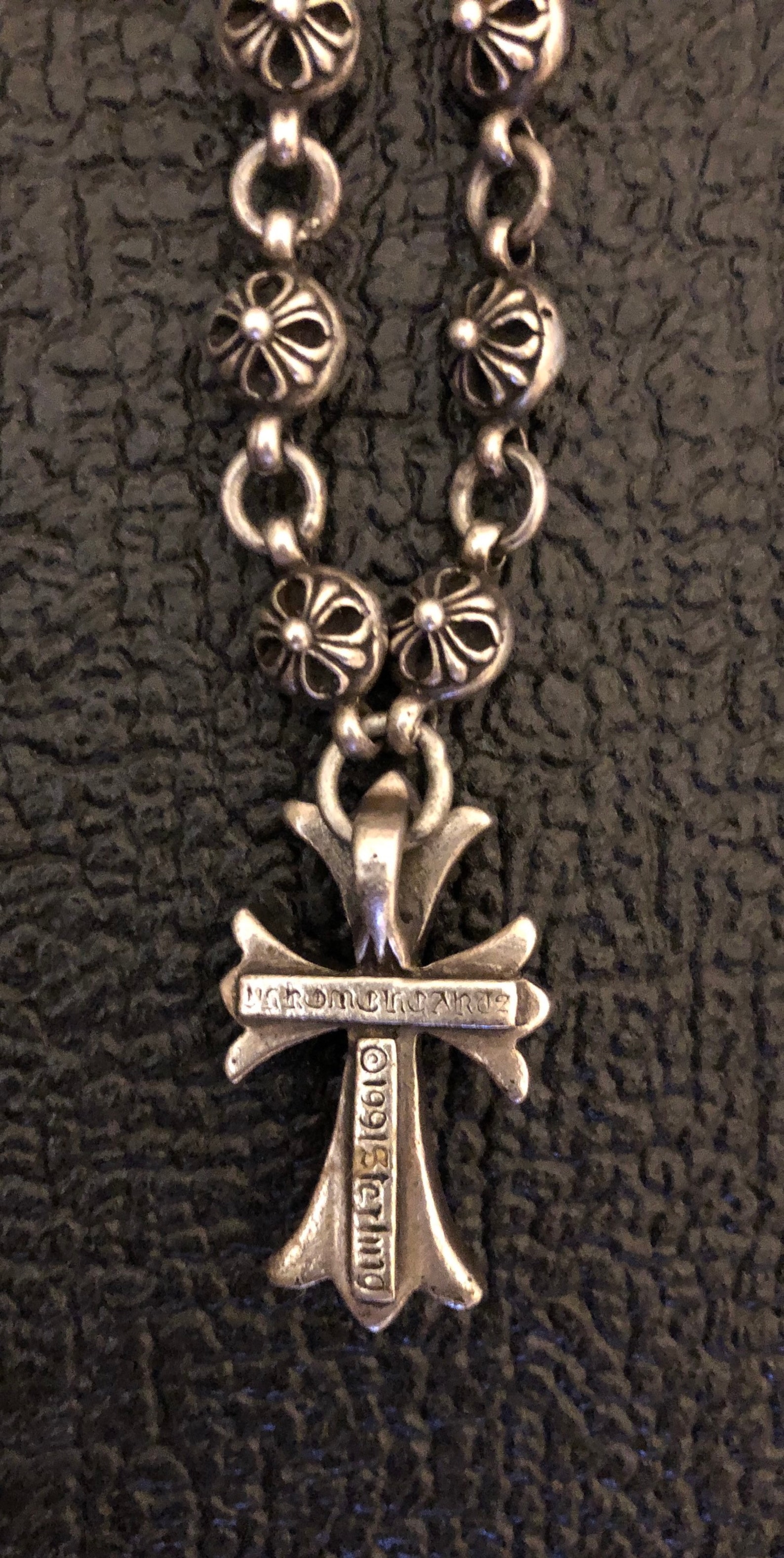 Chrome Hearts Sterling Silver Cross Pendant and Necklace 1991 Etsy