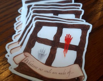 Wuthering Heights 'Whatever our soul are made of' Waterproof Vinyl Sticker