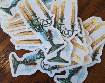 Crimson Peak Candlestick Waterproof Vinyl Sticker