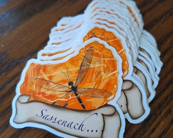 Outlander 'Sassenach' Waterproof Vinyl Sticker