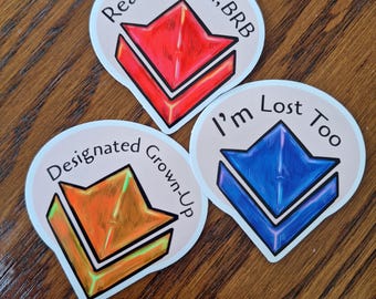 Guild Wars 2 Commander Problem Tags Waterproof Vinyl Sticker