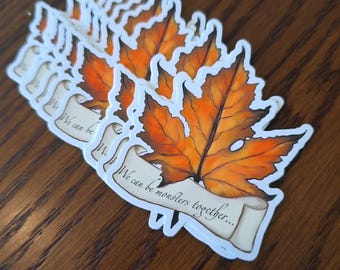 Frankenstein Leaf Waterproof Vinyl Sticker